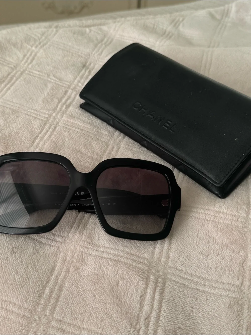 Authentic Chanel 5479-A Pearl & Charm Sunglasses – With Original Box